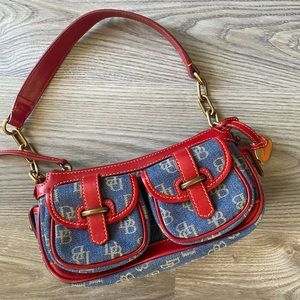Dooney & Bourke Small Red Banana Bag